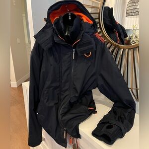 Superdry Men's Black Windbreaker Jacket